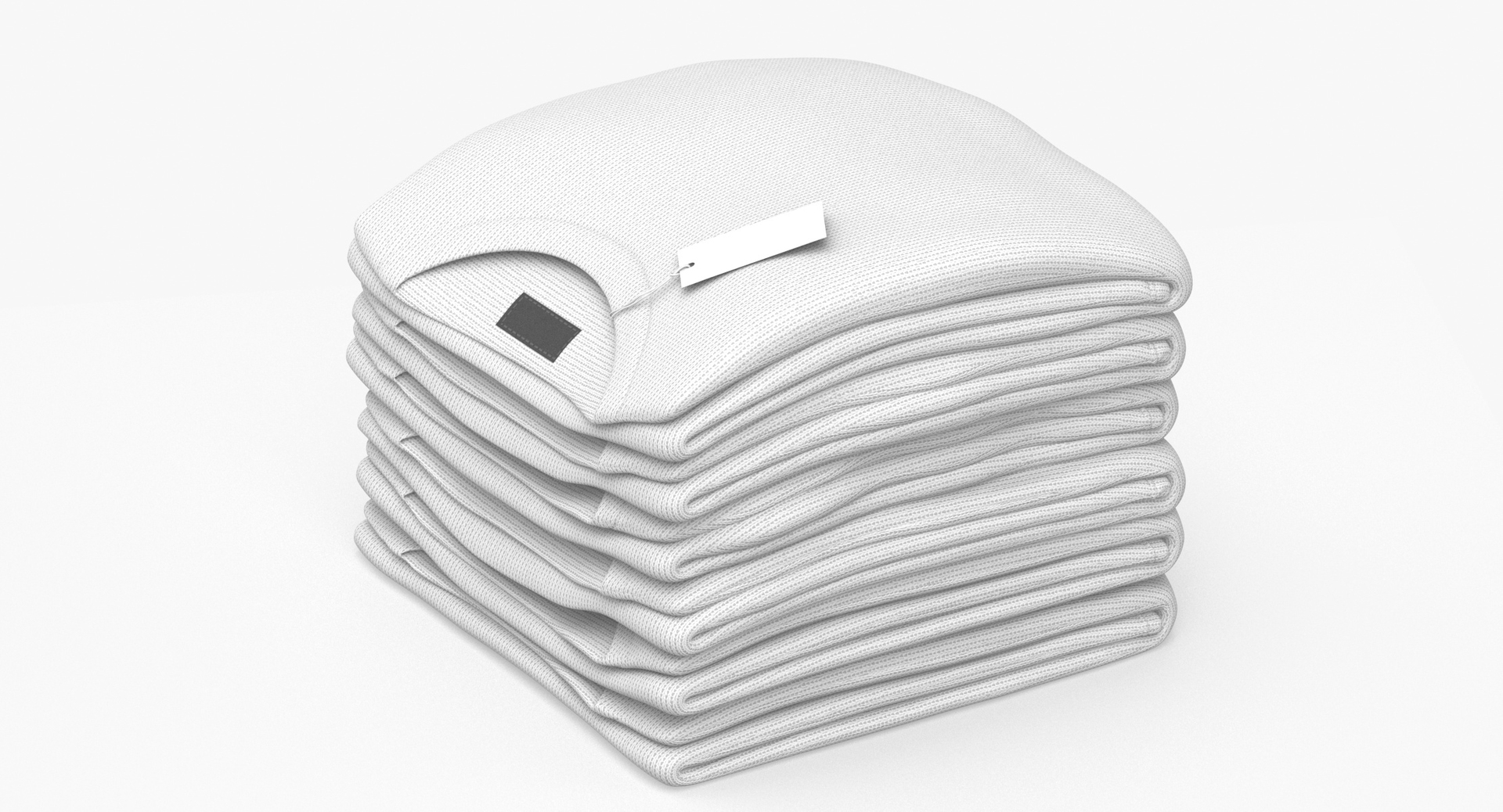 3D Folded Sweater Round Neck 6 Pile Color Variations Model - TurboSquid ...