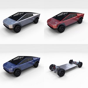 tesla cybertruck chassis pack 3D