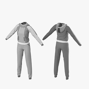 3D Woman Sportswear 12 High Poly Base Mesh