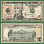 3D United States 10 Dollars Falling Notes model