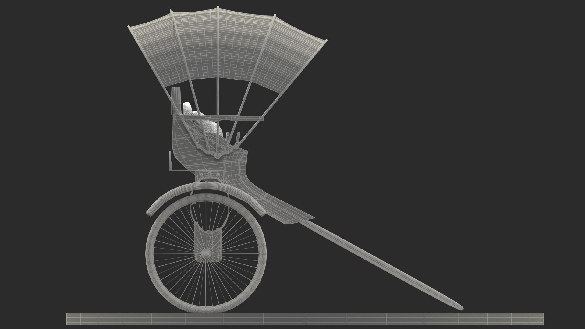 3D Chinese Hand Pulled Rickshaw - TurboSquid 2483995