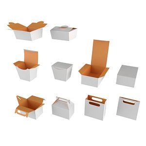 packaging mockups branding 3D model