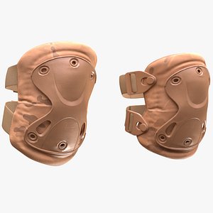 Man and Woman with Tactical Knee Pads 16 3D
