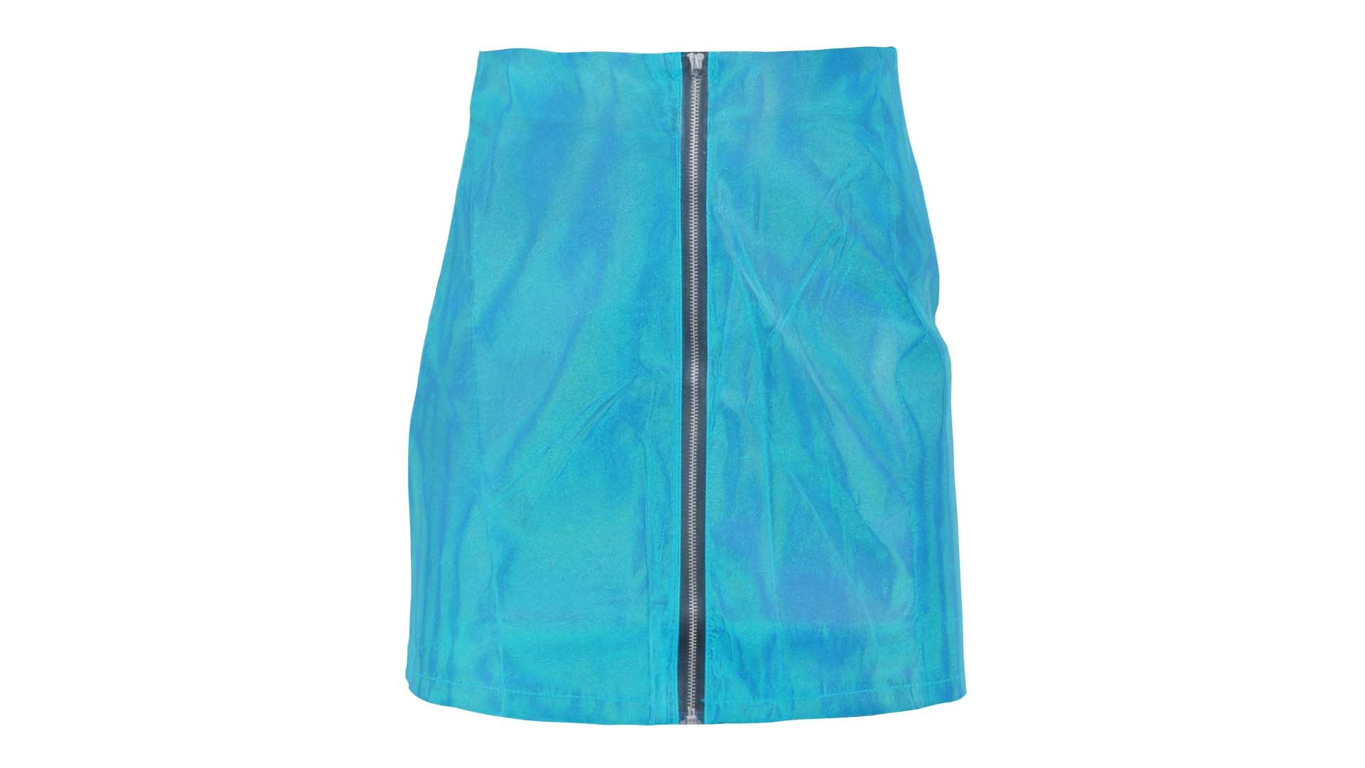 Blue/Purple Holo Skater Skirt