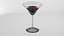3D martini glass