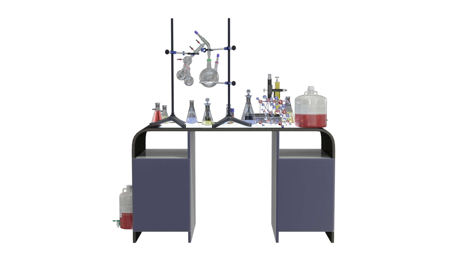 3D Lab Table Dark 2 - TurboSquid 1763101