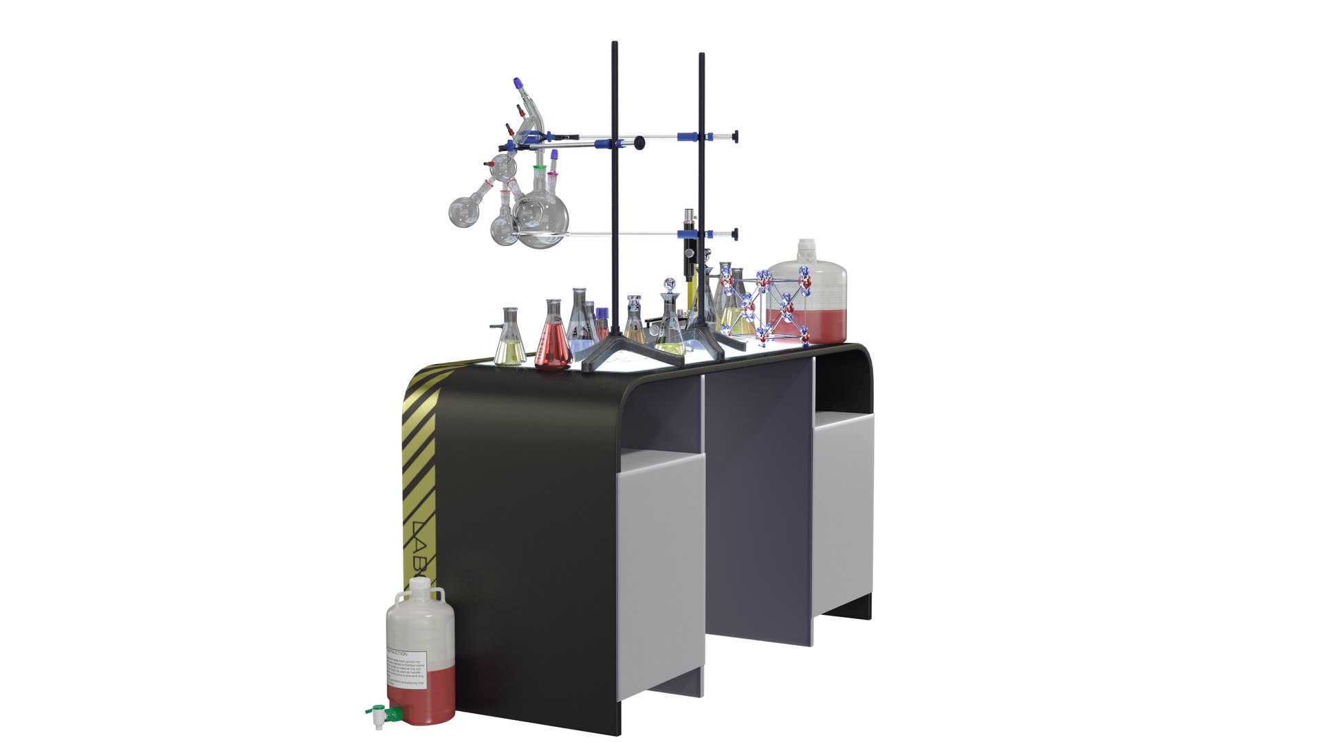 3D Lab Table Dark 2 - TurboSquid 1763101