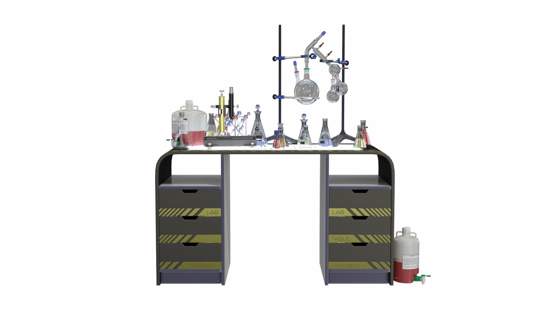 3D Lab Table Dark 2 - TurboSquid 1763101