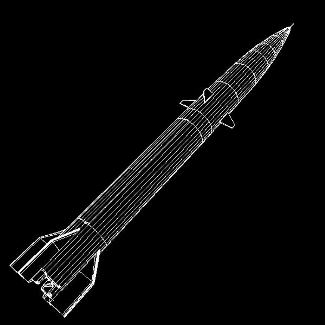 Hatf-iii Missile Pakistan 3d Model