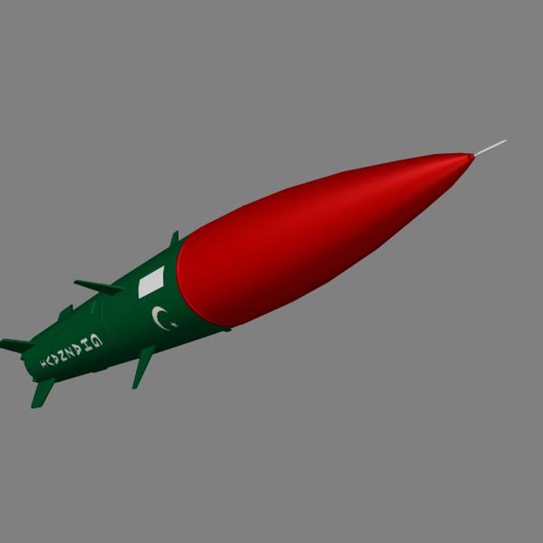 Hatf-iii Missile Pakistan 3d Model