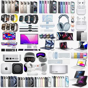 3D Apple Electronics Collection 2024 - 2025 model
