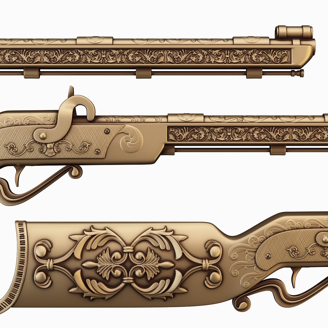 Rifle Firearm Gun 3D - TurboSquid 1493814