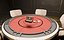 Harley Poker Table - Round Card Table with Marble Rim