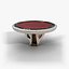 Harley Poker Table - Round Card Table with Marble Rim