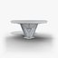 Harley Poker Table - Round Card Table with Marble Rim
