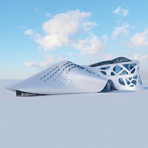 futuristic building 6 model