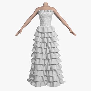wedding dress female shoes 3ds