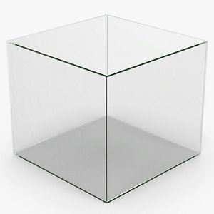 3D Glass Display Case Box model