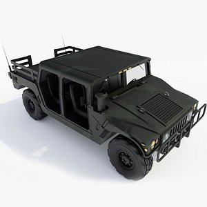 hmmwv open cab 3d model
