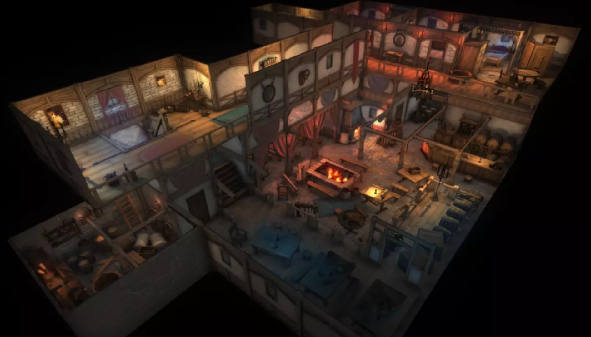3D top-down interiors model - TurboSquid 1611212