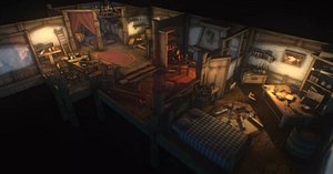 Stylized Top-Down Interiors