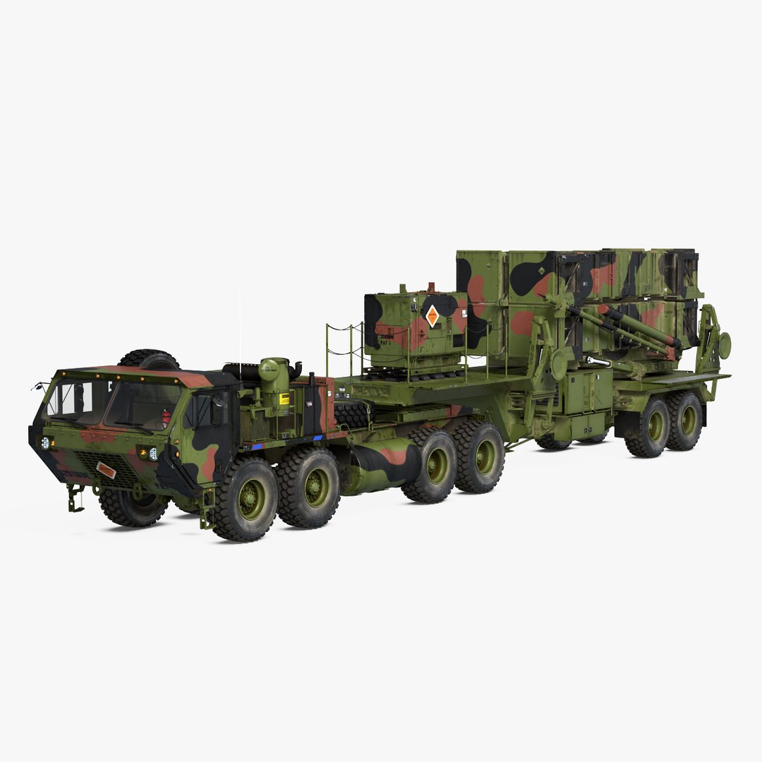 MIM 104 Patriot Surface to Air Missile SAM 3D model preview