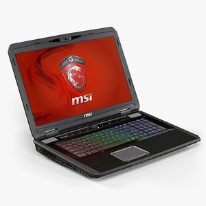 msi gt70 3d model