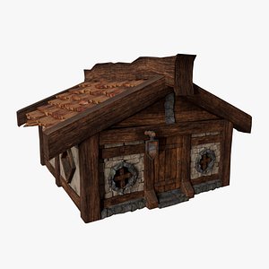 3D MEDIEVAL HOUSE PACK model