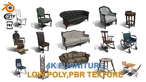 3D model Collection Of 3D Furniture Vol1