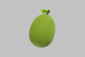 3D Jackfruit Cartoon