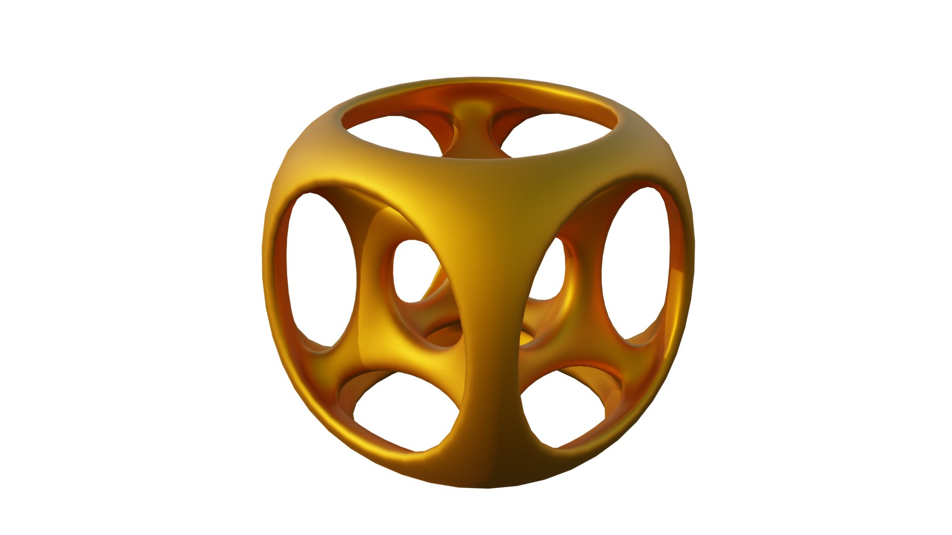 Golden Complex Cage 3D Model - TurboSquid 2162916