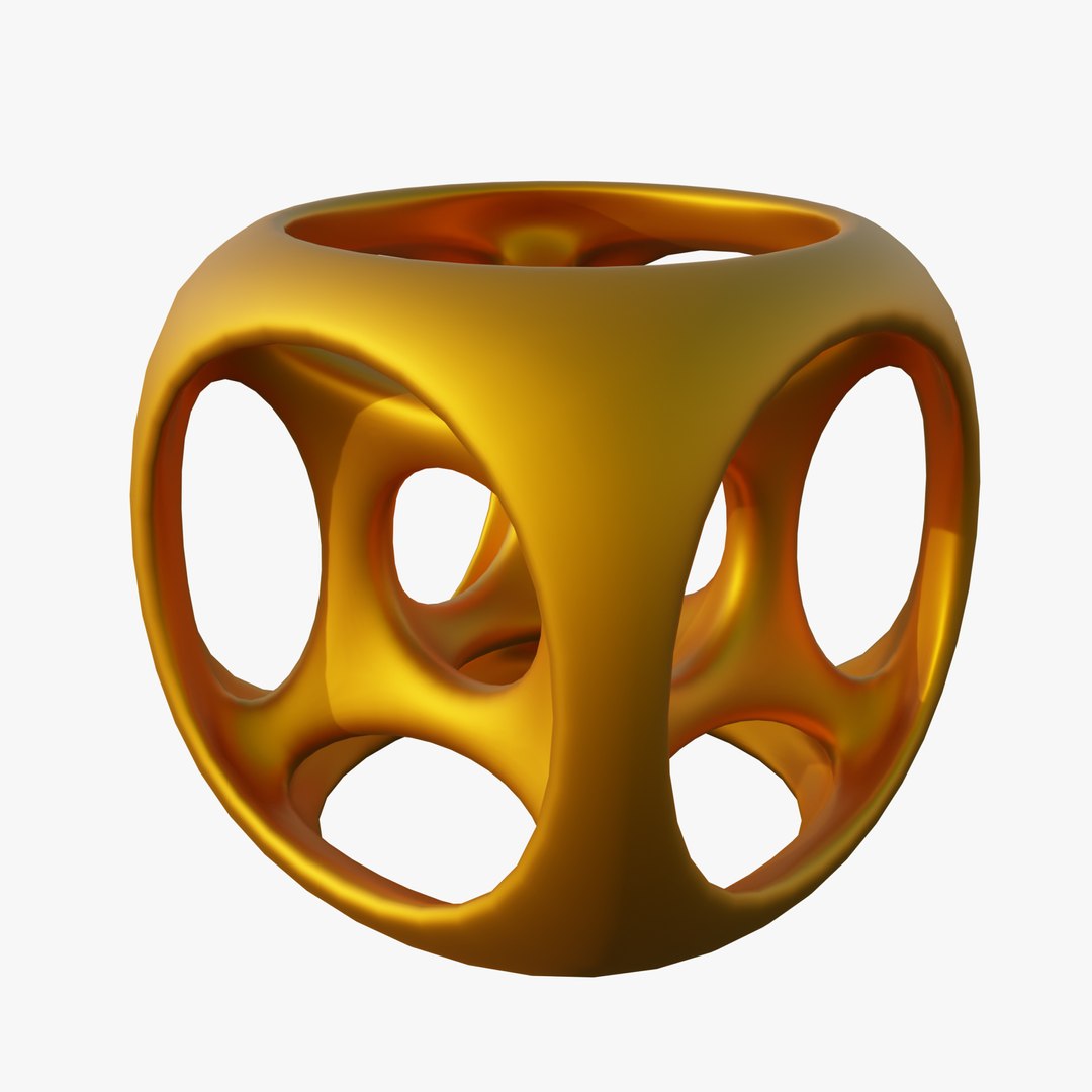 Golden Complex Cage 3D Model - TurboSquid 2162916
