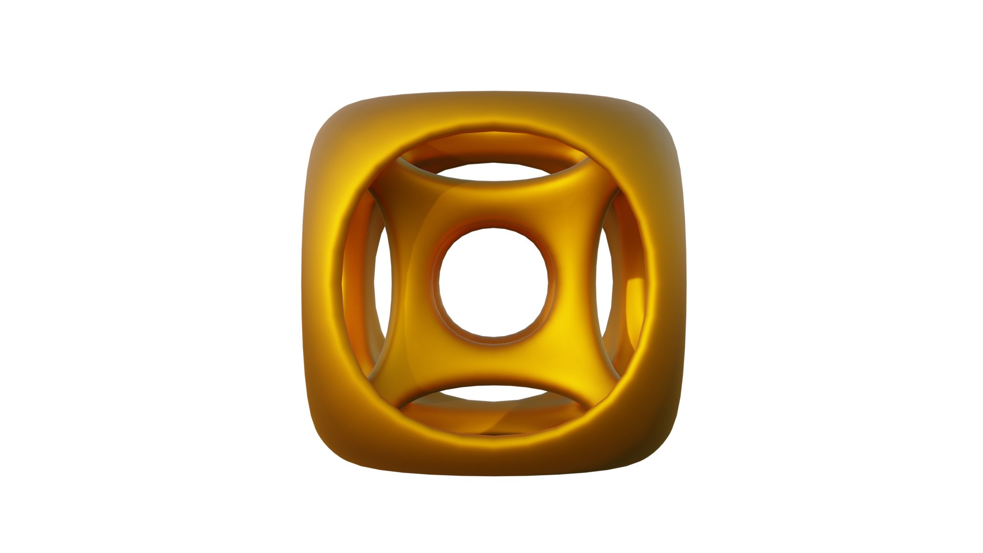 Golden Complex Cage 3D model - TurboSquid 2162916