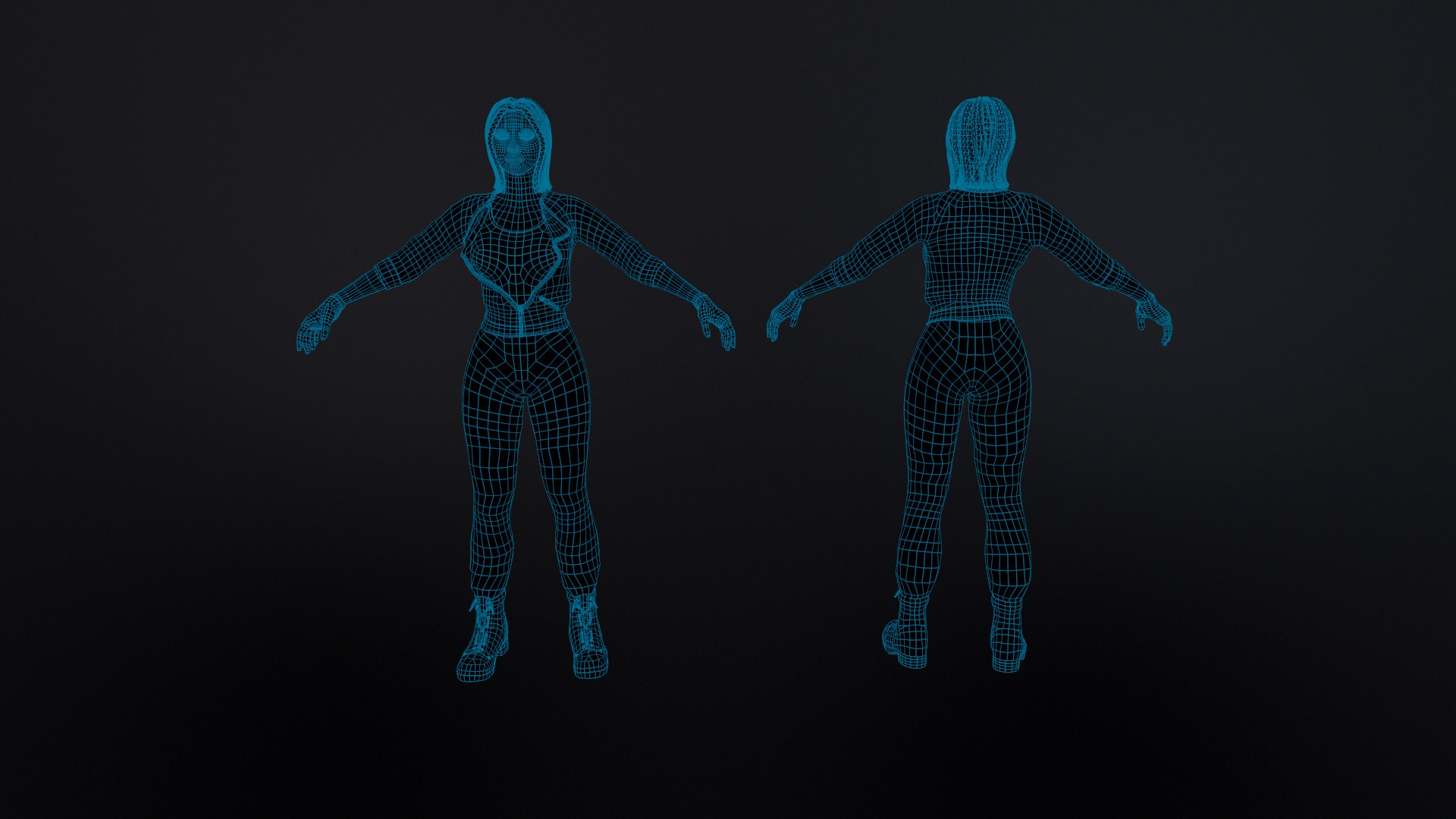 3D Woman Female Character - TurboSquid 1673612