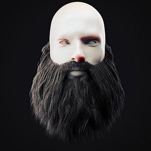 Beard Low Poly 15