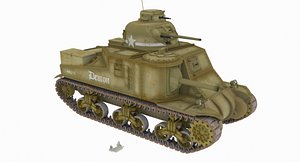 m3 lee tank 3D model