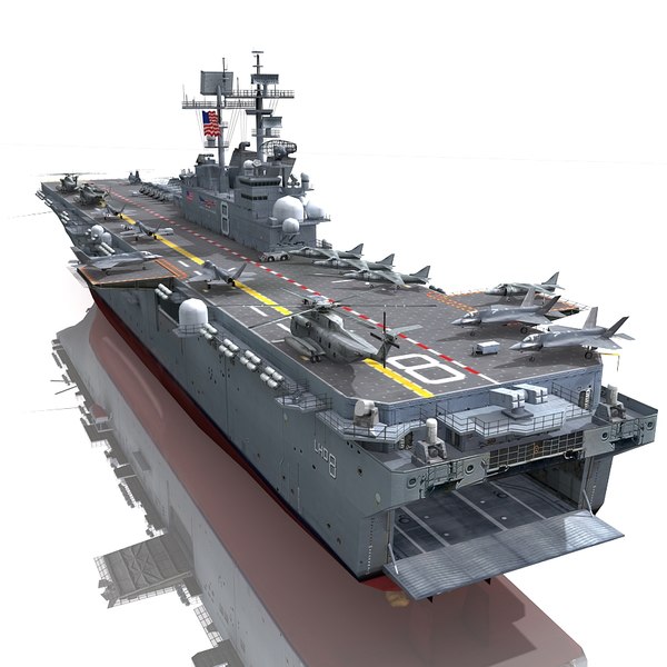 uss makin island f 3d model