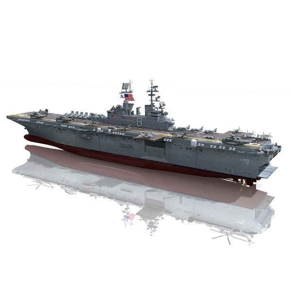 uss makin island f 3d model