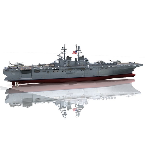 uss makin island f 3d model