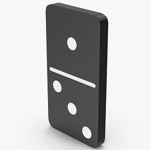 Domino 1x3 Black 3D model