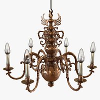 Classical Hanging Chandelier - PBR