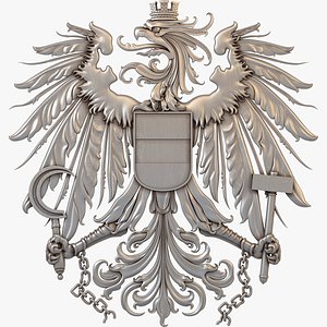 3D model GR0154 Austrian coat of arms