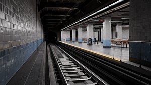 NYC Style Subway Platform 3D