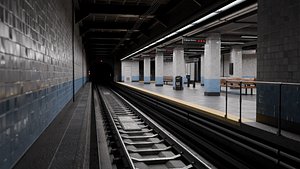 NYC Style Subway Platform