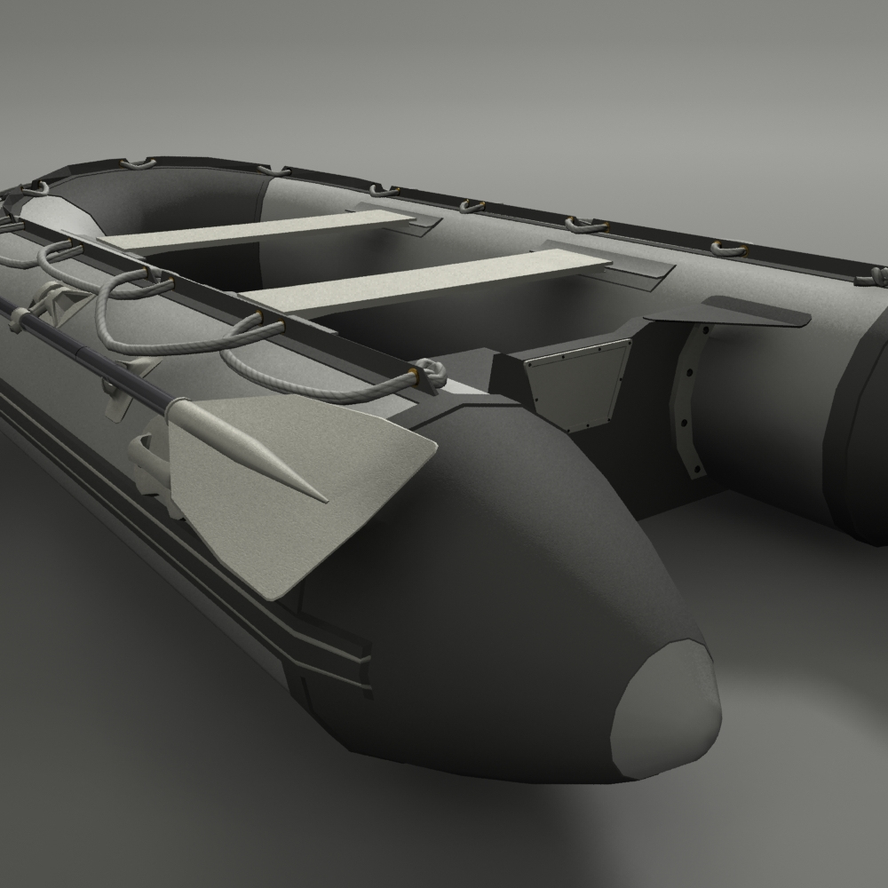 3d inflatable boat model