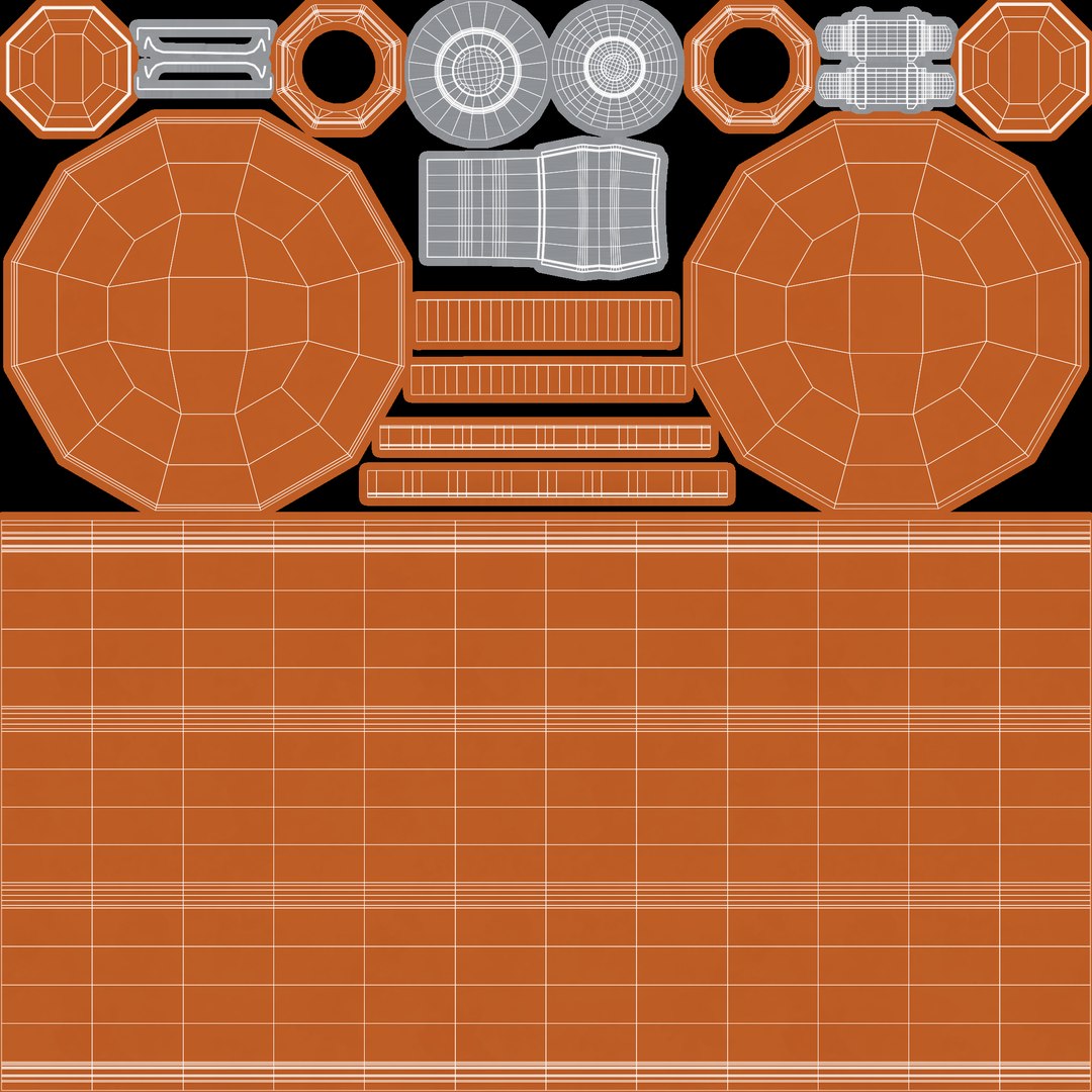 3D Orange Barrels with Pallet TurboSquid 2175094