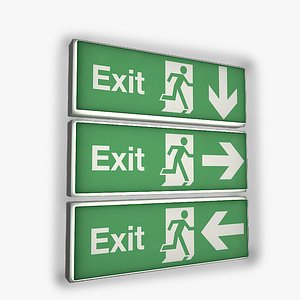 Exit Sign Wall