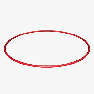 3D Hulahoop Red model
