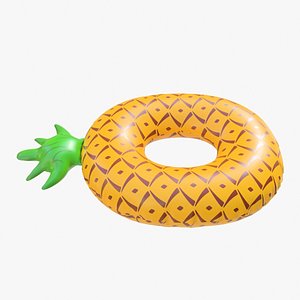 3D realistic float ring pineapple