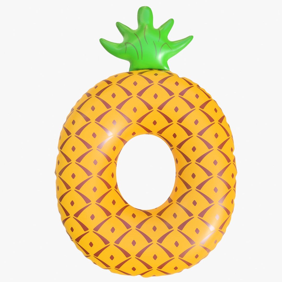 3D Realistic Float Ring Pineapple - TurboSquid 1350179